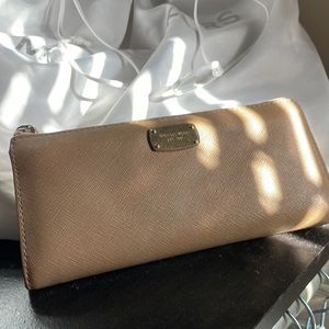 Michael Kors Wallet Tan Leather